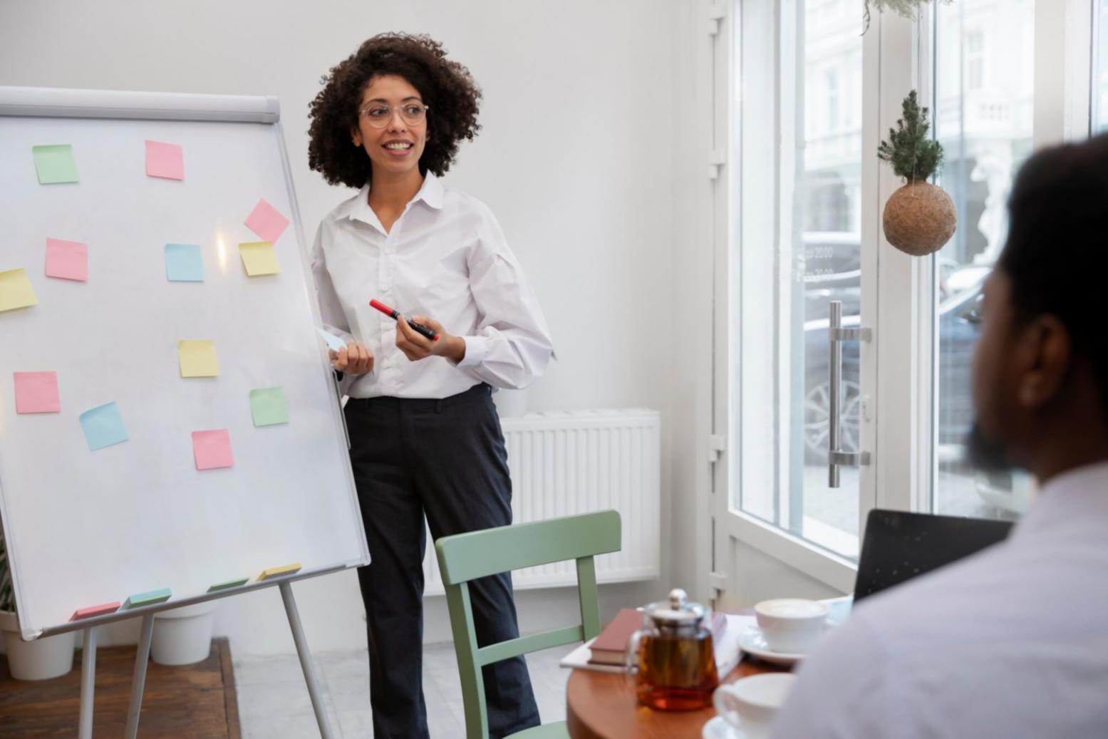 Business professionals reviewing financial diversification strategies and planning documents